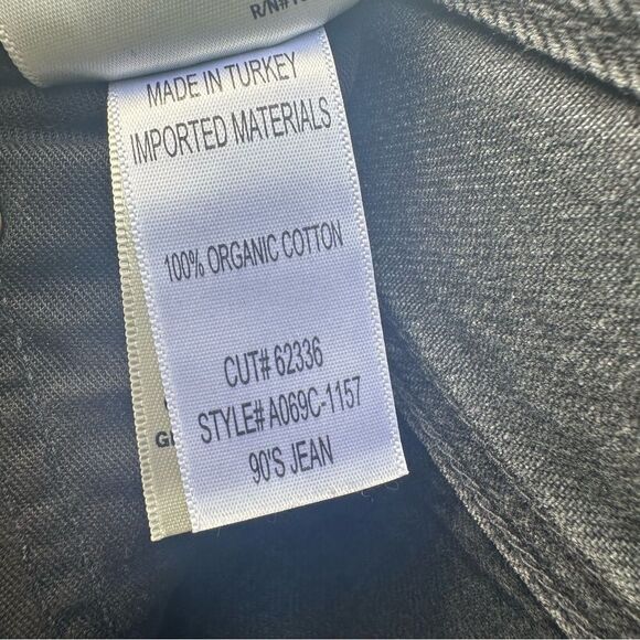 AGOLDE 90's Jeans Women 25 Distressed Straight Leg Button Fly Organic Cotton - Picture 8 of 9